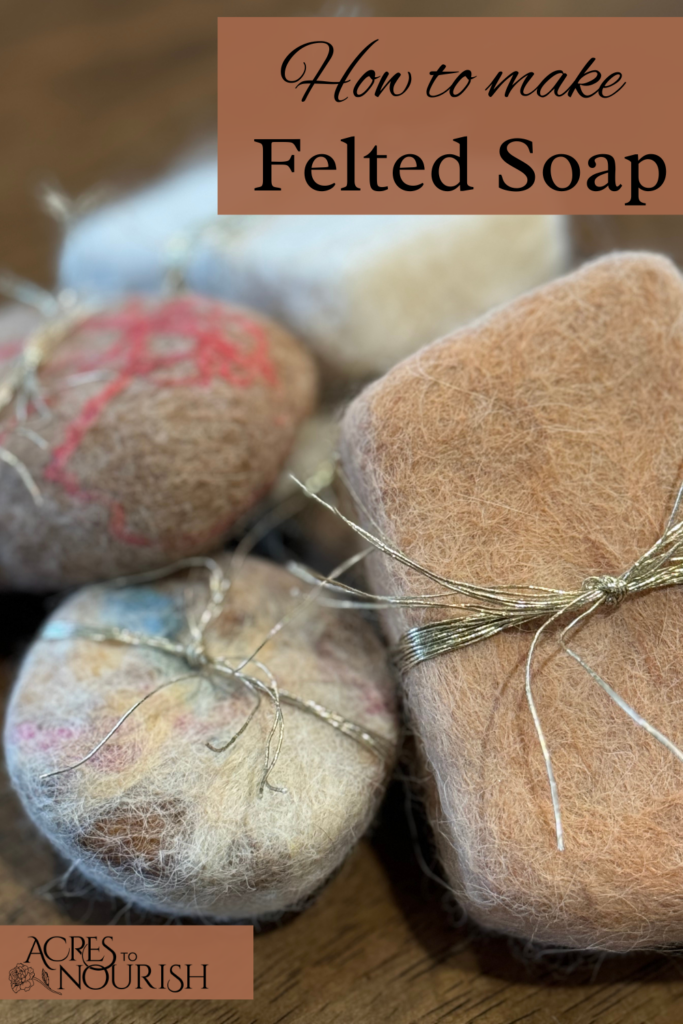 How to make felted soap