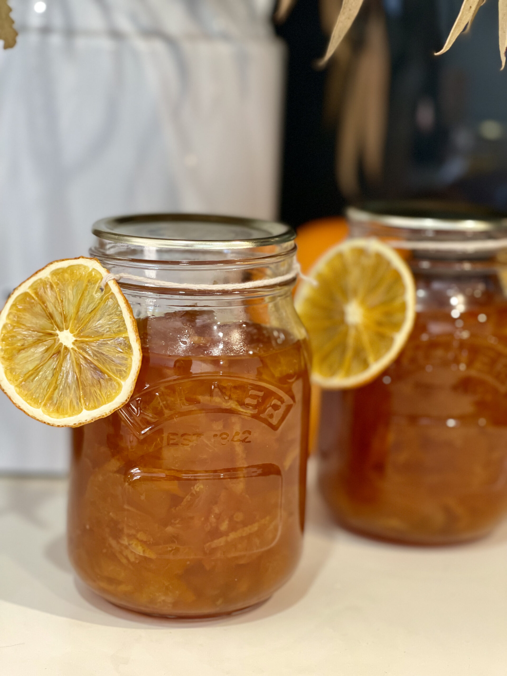 Mandarin Marmalade with Dried Orange Decoration