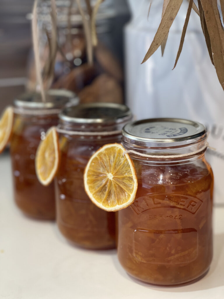 Mandarin Marmalade Canning with Orange Embellishment