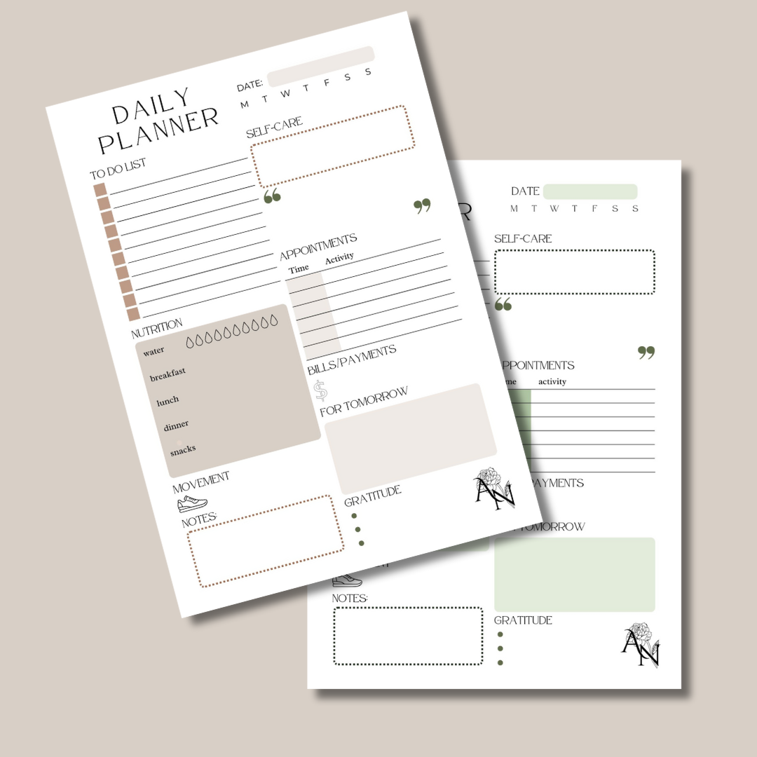 Image showing free daily planner printable