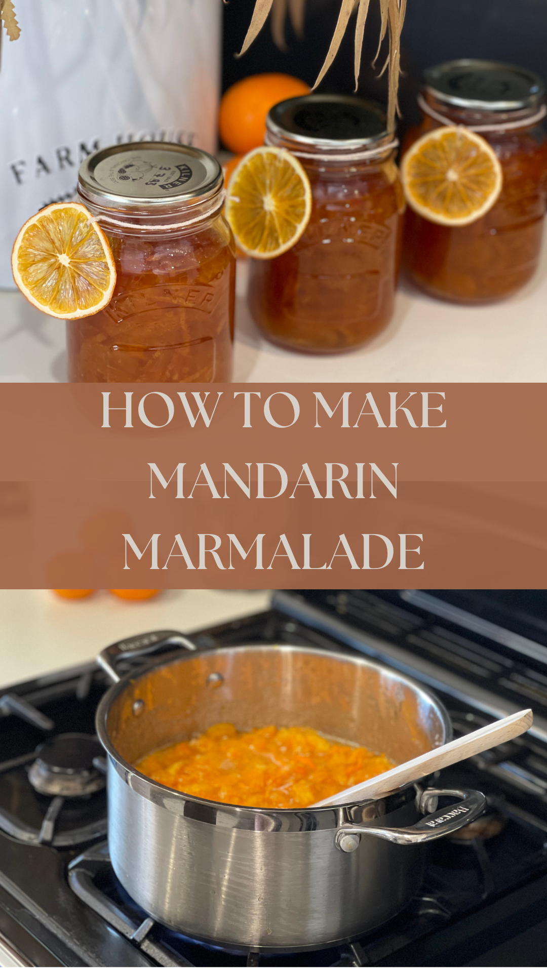 How to make mandarin marmalade pinterest post